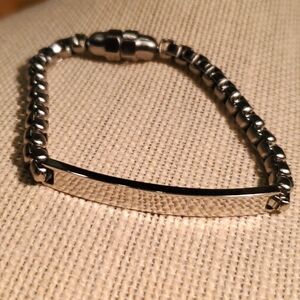 ♥️SILVER TONE CHAIN LINK BRACELET
